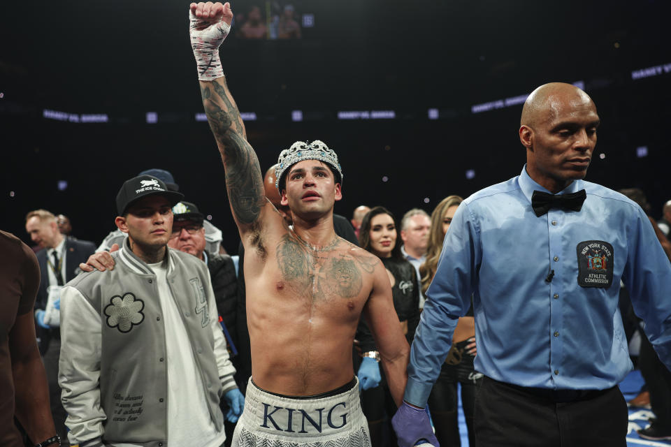 Ryan Garcia beat Devin Haney via majority decision in their bout last month in Brooklyn.