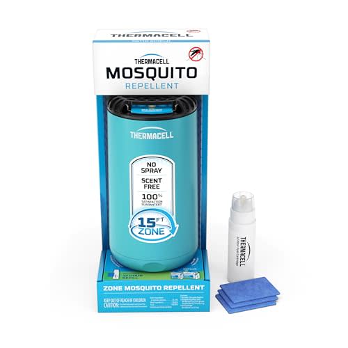 Thermacell Patio Shield Mosquito Repeller, Blue; Highly Effective Mosquito Repellent for Patio;…