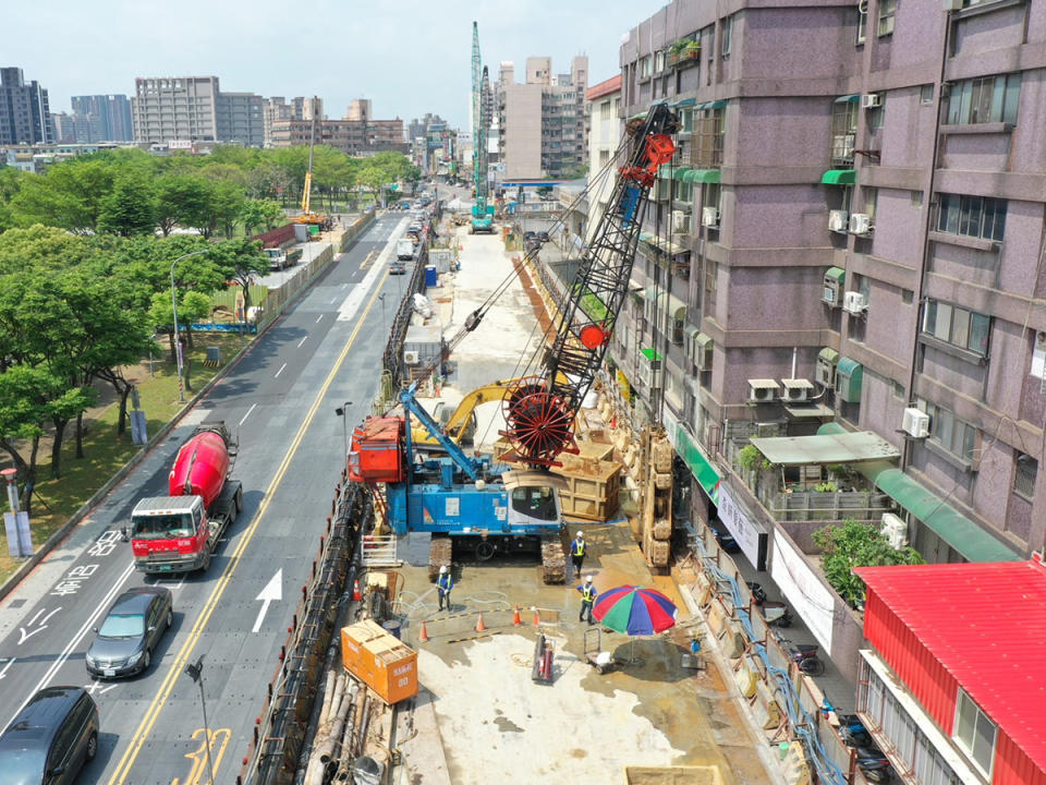 因捷運綠線等工程，桃園北區及新北市林口等區6月12日至6月14日停水。（圖：捷工局提供）