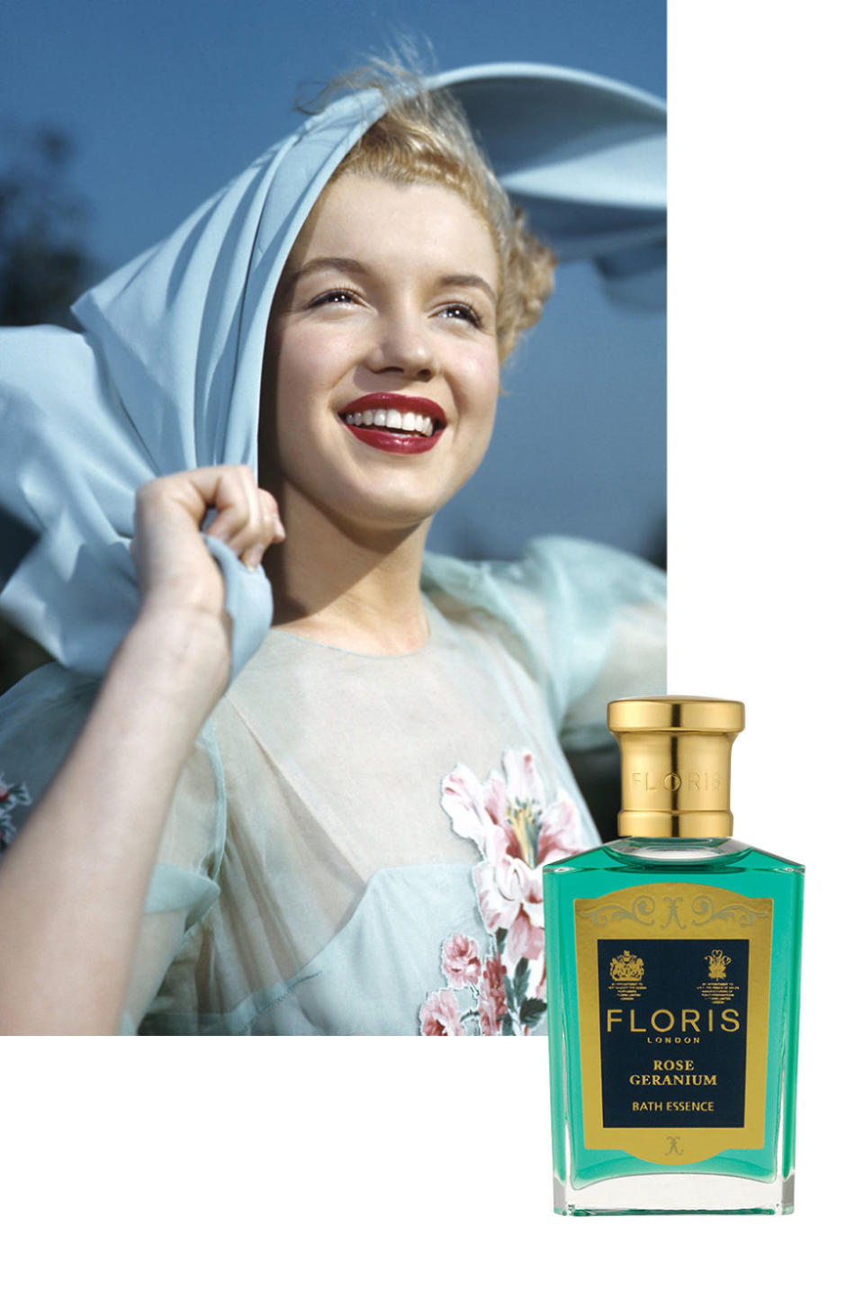 1) Marilyn Monroe: Floris Rose Geranium