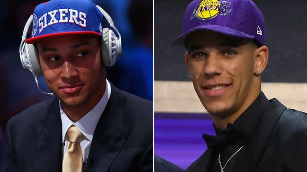 Simmons and Lonzo. Image: Getty