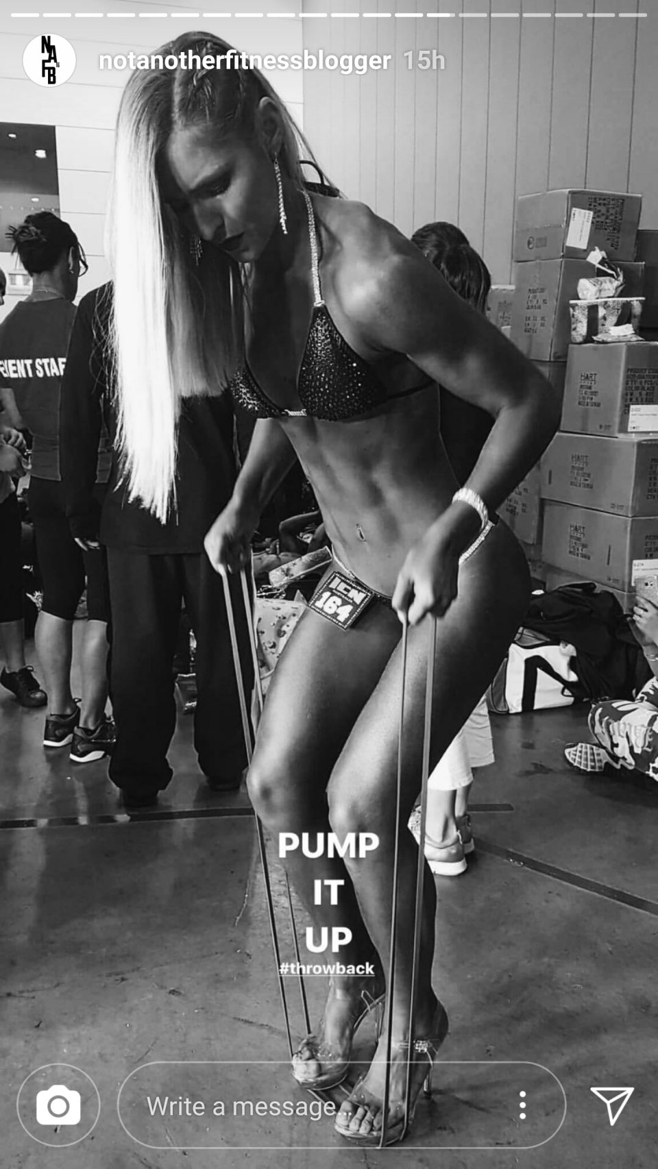 It took a massive amount of effort to get her body ready for the competition. Photo: Instagram