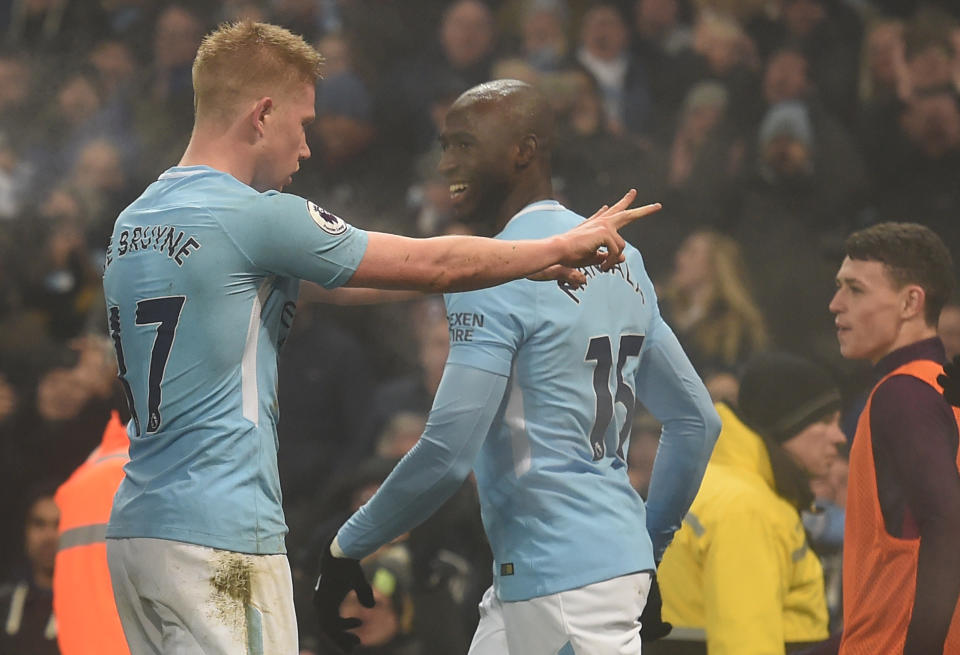 Kevin De Bruyne sent out a message with his goal celebration.