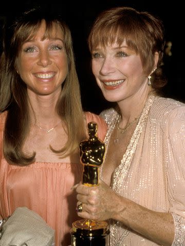 <p>Ron Galella/Ron Galella Collection/Getty</p> Shirley MacLaine with her daughter Sachi Parker.