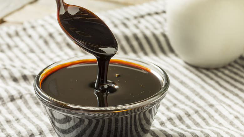 Molasses on a table