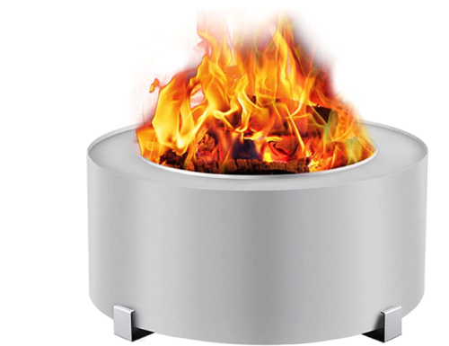 VEVOR Stove Bonfire, Stainless Steel Smokeless Fire Pit