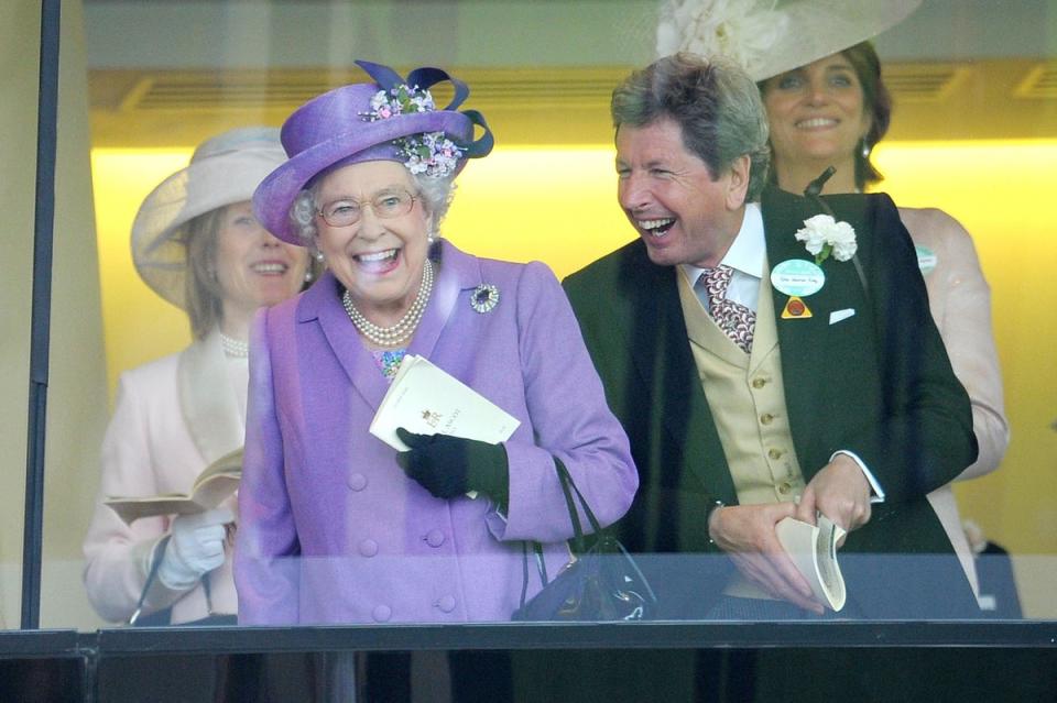 The Queen with her racing manager John Warren after her horse, Estimate, won the Gold Cup at Royal Ascot (Tim Ireland/PA) (PA Wire)