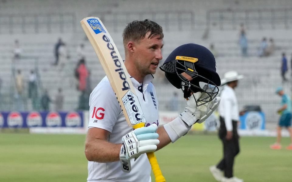 Joe Root became England’s record Test run-scorer (AP)