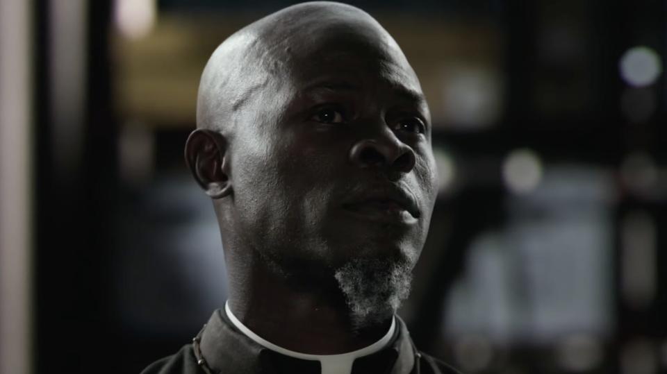 Djimon Hounsou in "The Vatican Tapes" (2015).