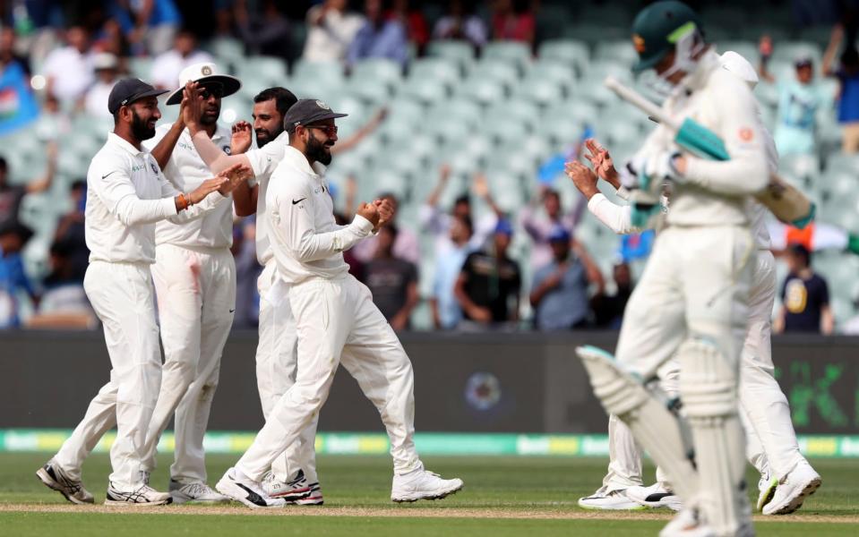 Australia face an uphill task to salvage the first Test against India after ending day four requiring 219 runs with six wickets remaining.