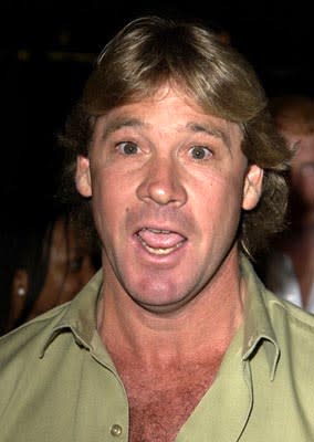 Steve Irwin at the LA premiere of 20th Century Fox's Master and Commander: The Far Side of the World