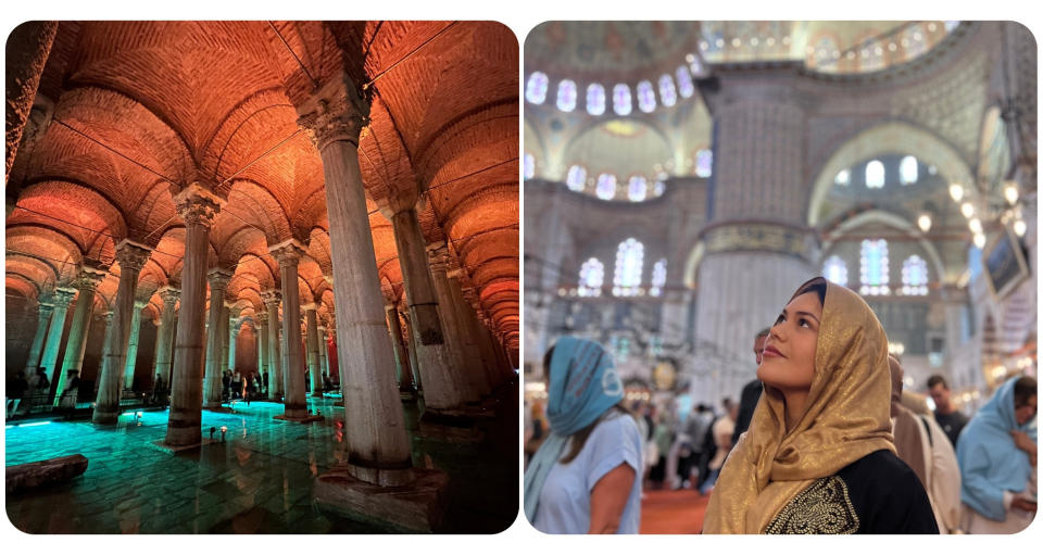 Basilica Cistern and Blue Mosque