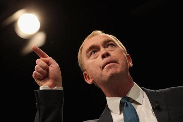 Missed vote: Former Lib Dem leader Tim Farron: Getty Images