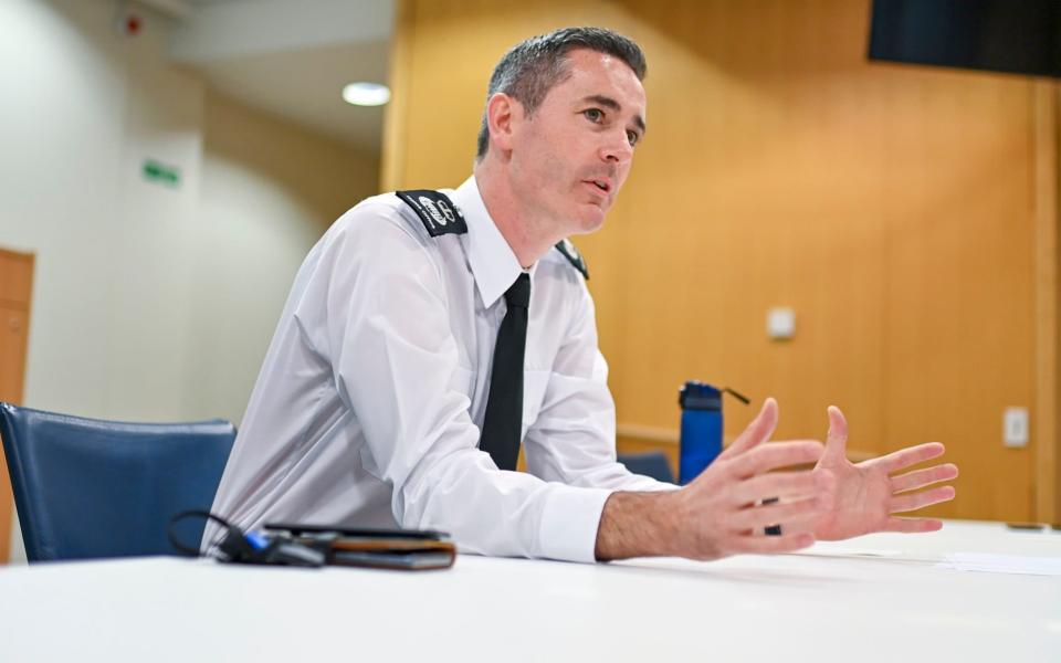 The Clandestine Channel Threat Commander, Dan O'Mahoney, photographed in the Home Office - Geoff Pugh for The Telegraph