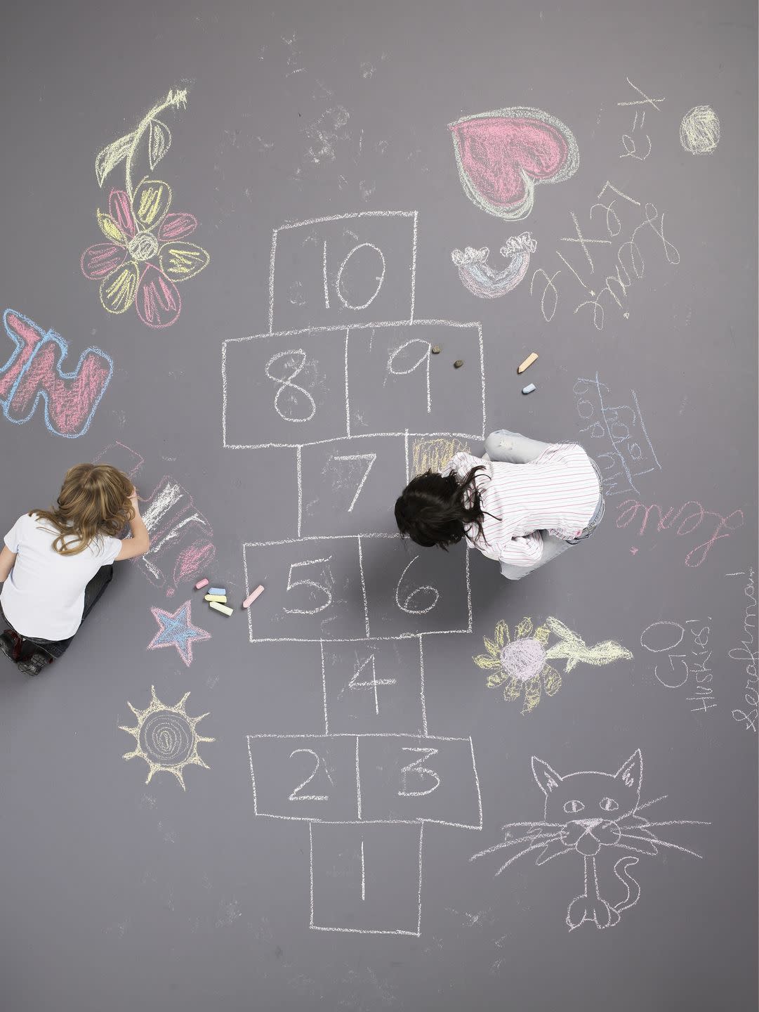 sidewalk chalk obstacle course, party games for kids design improvised blog