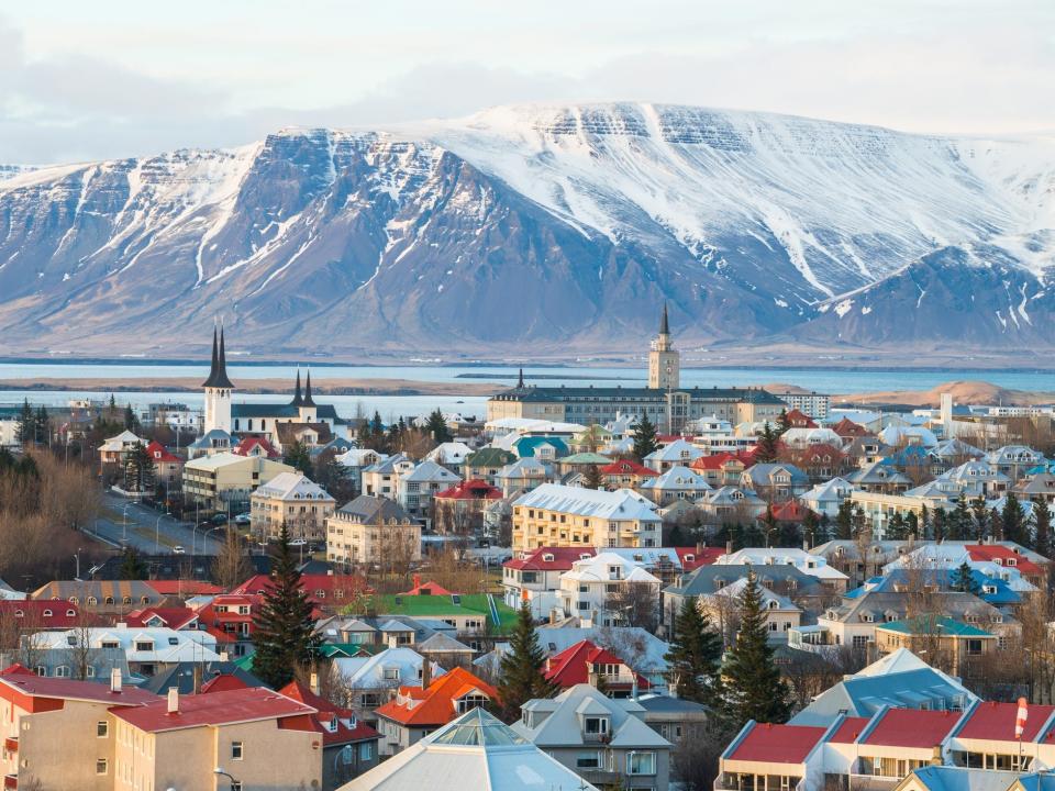 Reykjavik, the capital city of Iceland.