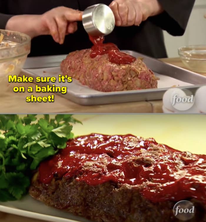 Ina Garten cooking meatloaf