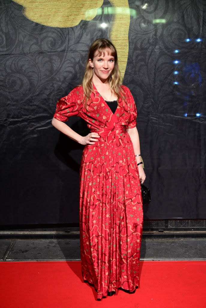 Tamzin Merchant on the red carpet