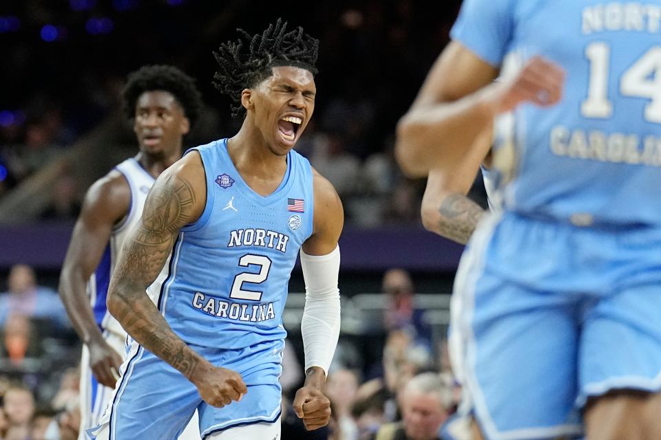 Caleb Love is one of four returning starters for UNC basketball, which enters the season as the preseason favorite to win the national championship.