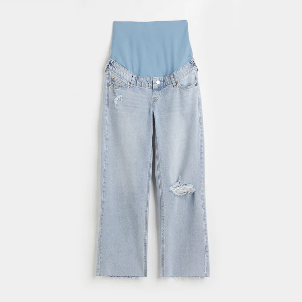 H&M Mama Wide High Ankle Jeans