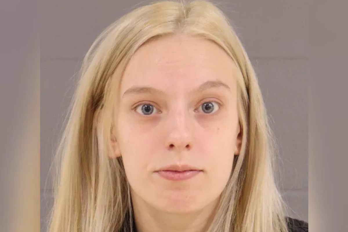 Olivia Miller, 23, who was arrested after her eight-month-old son drowned in the bathtub at their home in Michigan (Kent County Sheriff’s Office)