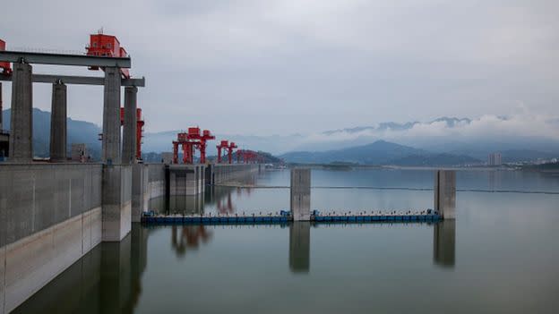 The "monster" was spotted by the Three Gorges Dam (Reuters)