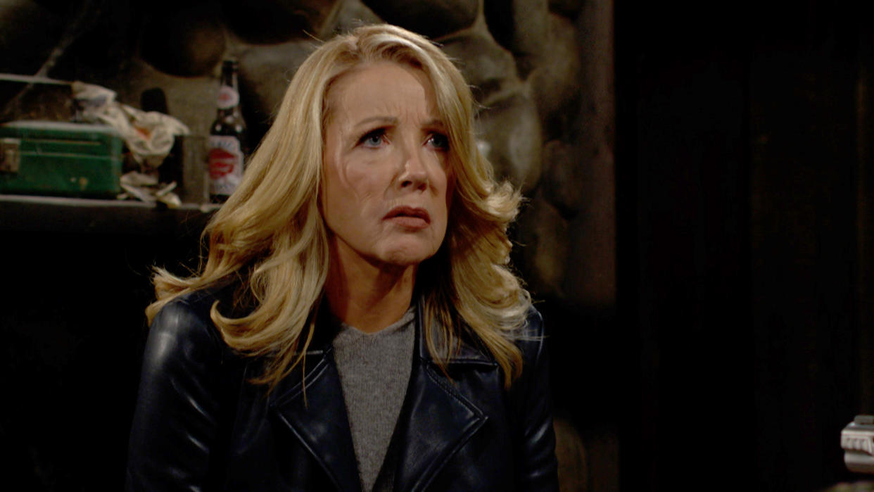  Melody Thomas Scott as Nikki confronting Jordan in The Young and the Restless. 