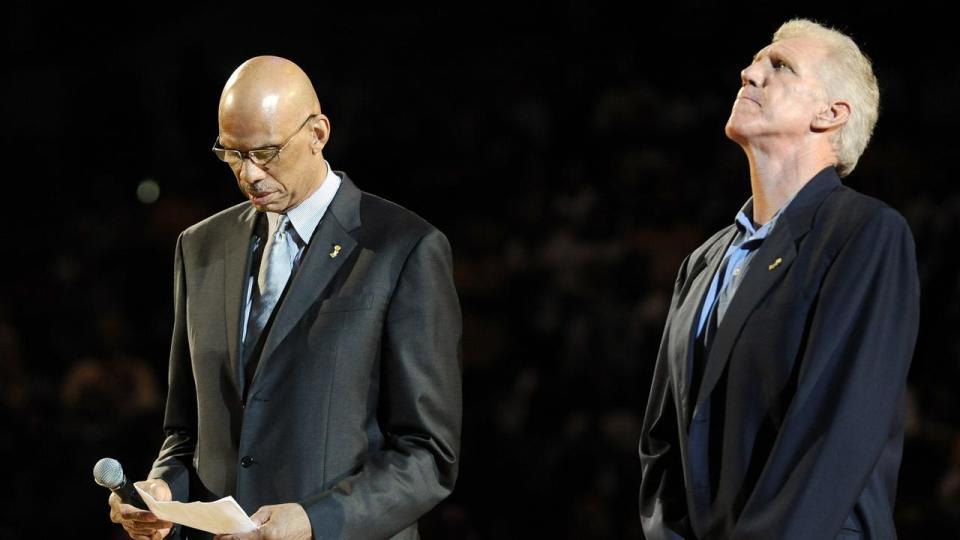 Kareem Abdul-Jabbar (left) and Bill Walton.