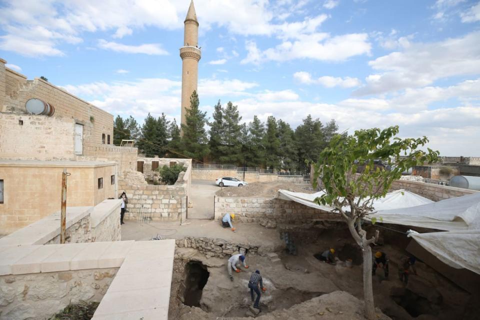 <div class="inline-image__caption"> <p>Excavation teams discovered that a cave, which was found during works carried out in the historical streets and houses in the district two years ago, was not the only one, and that there were corridors within the cave which provide passages to different places. The underground city, which is called "Matiate," is home to many places of worship, silos, water wells as well as passages and corridors.</p> </div> <div class="inline-image__credit"> Halil Ibrahim Sincar/Anadolu Agency via Getty Images </div>