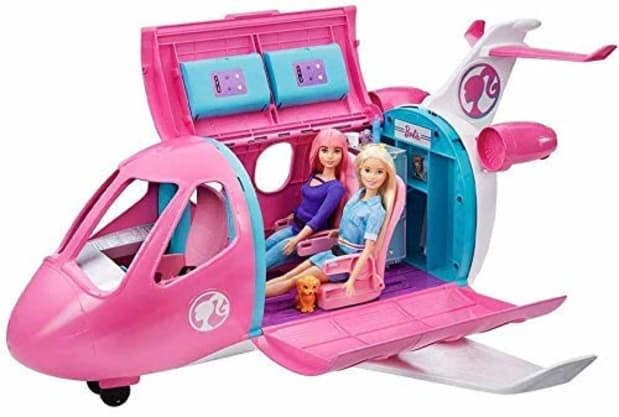 <p>It's jet-setter Barbie!</p><p><strong><a href="https://www.amazon.com/Barbie-GDG76-DreamplanePlayset/dp/B07NC58H7P?pf_rd_p=b9cf98d2-2786-41ba-a4e8-34c204f5163d&pf_rd_r=JA08C6BXHFBZZGVJY1VS&linkCode=ll1&tag=parade03-20&linkId=b022ee9130653c96fa077ee0f9ce263b&language=en_US&ref_=as_li_ss_tl" rel="nofollow noopener" target="_blank" data-ylk="slk:Barbie Dreamplane Playset, $79.99 on Amazon;elm:context_link;itc:0;sec:content-canvas" class="link ">Barbie Dreamplane Playset, $79.99 on Amazon</a></strong></p><p>Amazon</p>