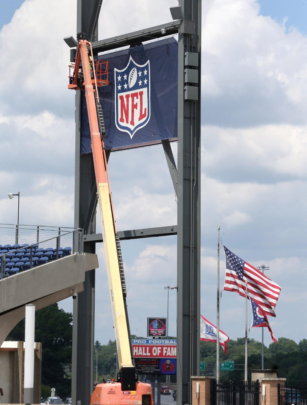 Banners are up! HOF Enshrinement Festival now three weeks away