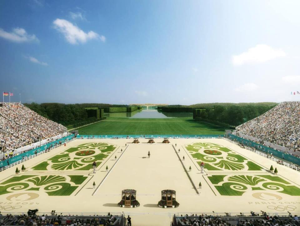在2024年巴黎夏季奧運會中，凡爾賽宮（Château de Versailles）花園將提供馬術場地。