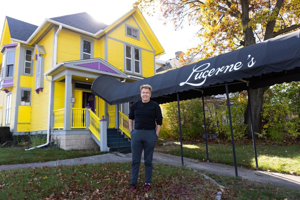Owner Mark Tietz poses for a photo on Tuesday, Nov. 7, 2023, outside Lucerne's Fondue & Spirits, 845 N. Church St., in Rockford.
