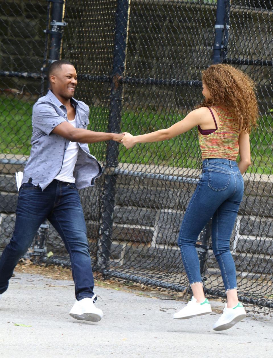 Corey Hawkins and Leslie Grace