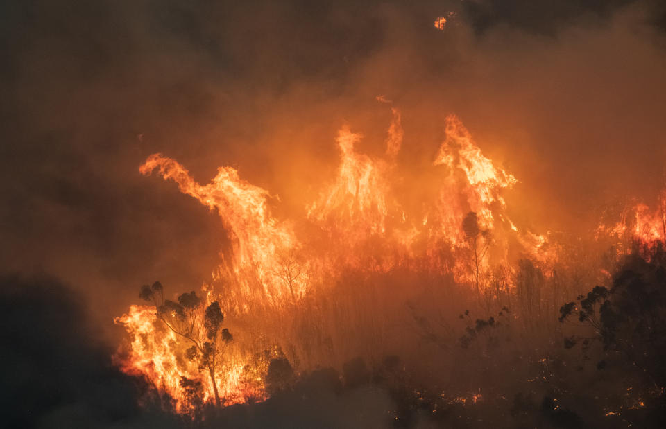 The East Gippsland region in Victoria was devastated by fires and is now at risk of flash flooding. Source: AAP IMAGE/State Government of Victoria