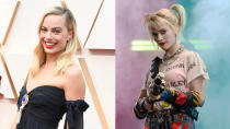 Margot Robbie has now played Harley Quinn on several occasions — and will reprise the role again as part of the <a href="https://uk.movies.yahoo.com/james-gunn-suicide-squad-cast-203816210.html" data-ylk="slk:packed ensemble;elm:context_link;itc:0;sec:content-canvas;outcm:mb_qualified_link;_E:mb_qualified_link;ct:story;" class="link  yahoo-link">packed ensemble</a> of James Gunn's <em>The Suicide Squad</em>. Robbie always transforms to play <a href="https://uk.movies.yahoo.com/birds-of-prey-harley-quinn-history-171621880.html" data-ylk="slk:Joker's former beau;elm:context_link;itc:0;sec:content-canvas;outcm:mb_qualified_link;_E:mb_qualified_link;ct:story;" class="link  yahoo-link">Joker's former beau</a>, with her face daubed in white, chaotic make-up and died pigtails. (Credit: Steve Granitz/WireImage/DC/Warner Bros)