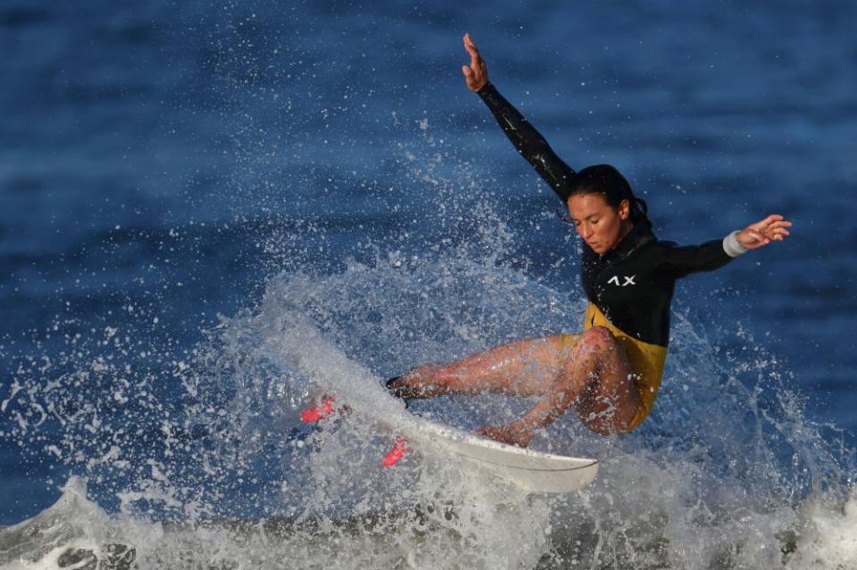 Sally Fitzgibbons is top of the World Surf League standings