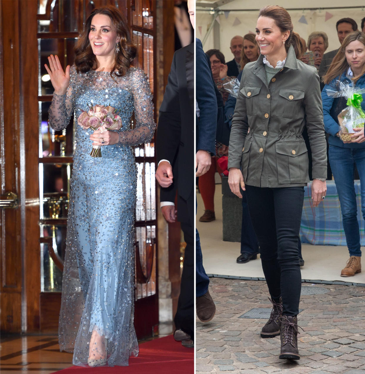 One fan was wondering why Kate swapped her Elsa gown for a country look. Photo: Getty Images