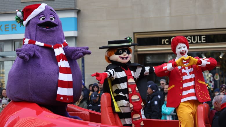 Grimace Hamburglar Ronald McDonald