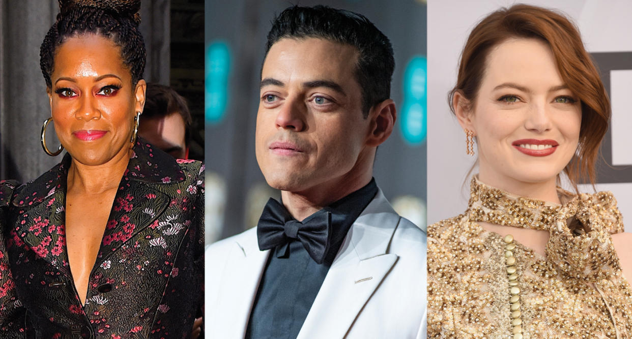 Regina King, Rami Malek and Emma Stone's Oscar week has been filled with luxurious gifts. (Photo: Getty Images) 