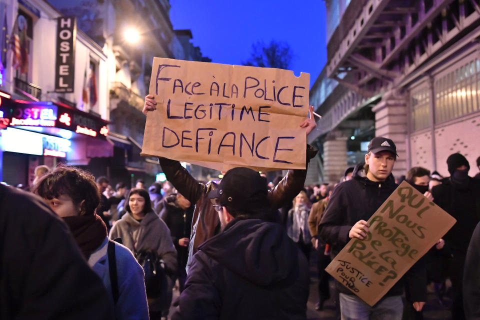 Police brutality protests in Paris suburbs