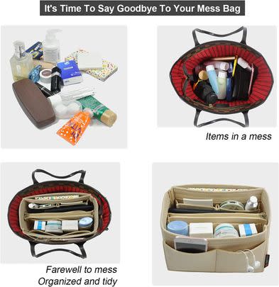 A bag organizer to keep you from fishing for your keys