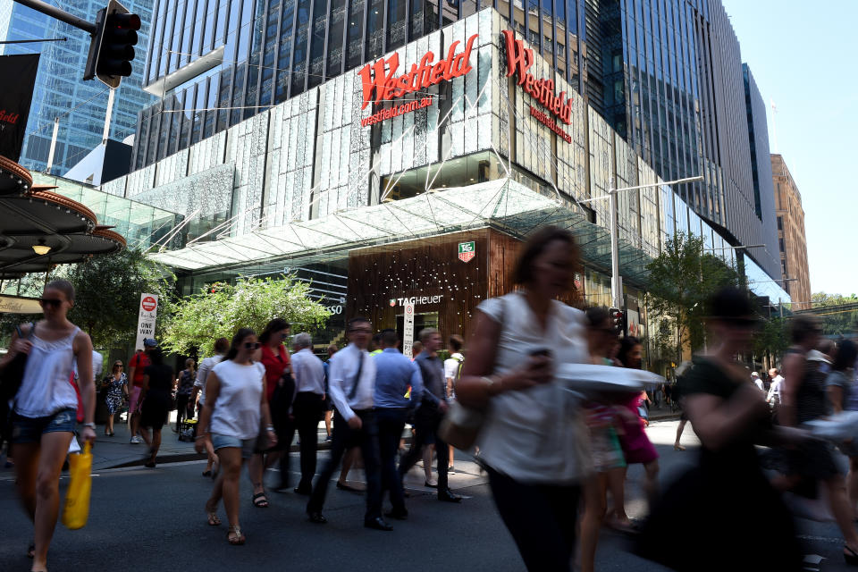 Westfield Sydney shopping centre in Sydney, Monday, Feb. 22, 2016.