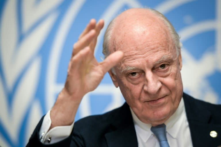 The UN special envoy for Syria, Staffan de Mistura, will be in Damascus on Wednesday for a "couple of days" for meetings with Syrian government officials