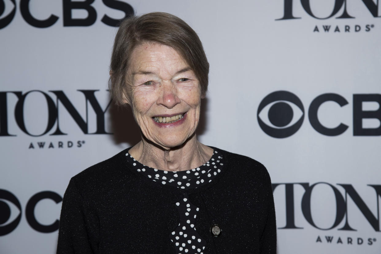 Glenda Jackson attends the 2018 Tony Awards Meet The Nominees press junket on Wednesday, May 2, 2018, in New York. (Photo by Charles Sykes/Invision/AP)