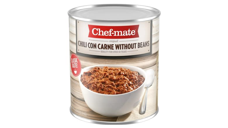 can of Chef-mate chili