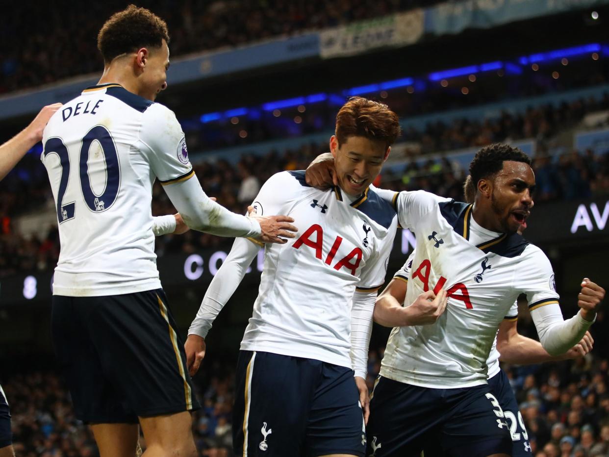 Son equalised for Tottenham: Getty
