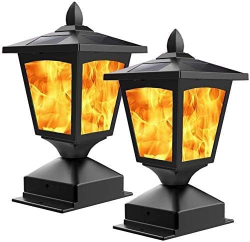 BlueYang Solar Outdoor Flickering Flame Light (Photo via Amazon)