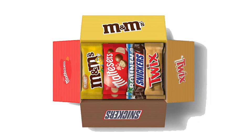 M&M’s, Snickers, Twix & More, Mixed Chocolate Bar Variety Bulk Box, 30 Bars, 1.4kg