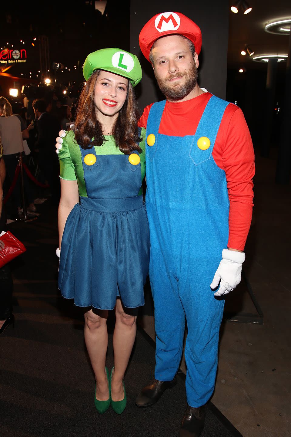 Lauren Miller and Seth Rogen - Luigi and Mario